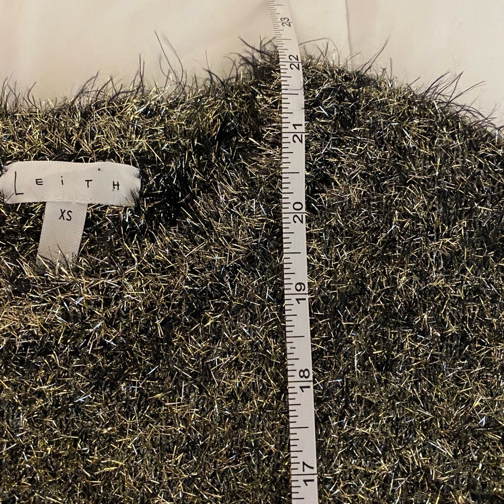 Leith Metallic Fuzzy Sweater - Picture 4 of 10